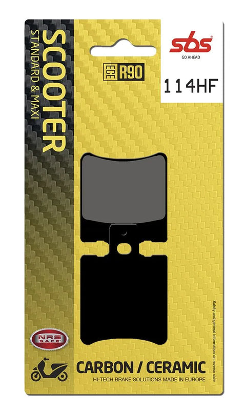 SBS Organic Front Brake Pads 114HF