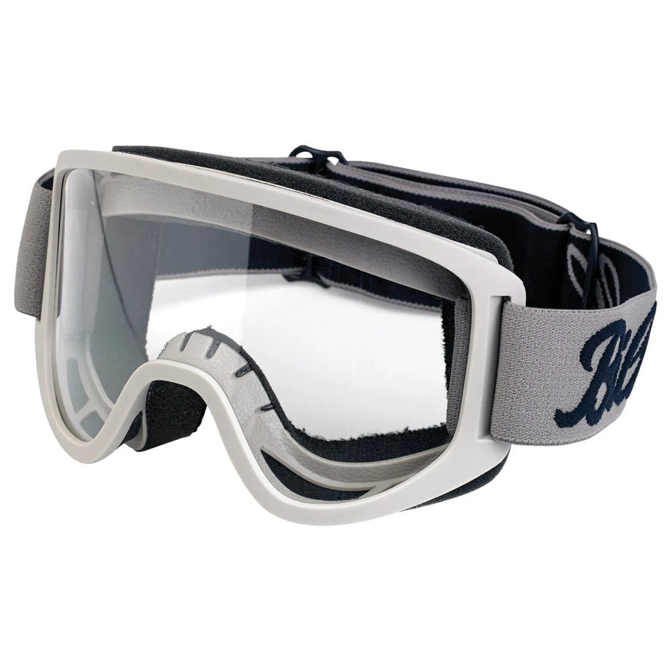 Biltwell Moto 2.0 Script Goggles Titanium