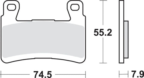 SBS Sintered Metal Front Brake Pads Kawasaki ZX-6 R 636 ABS / ZX-6 R 636 894HS