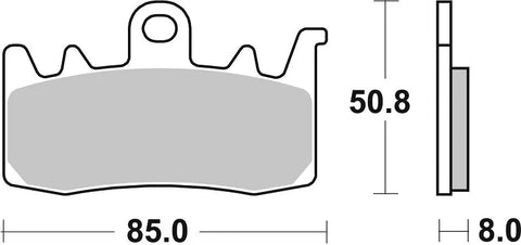 SBS Organic Brake Pads 900DC