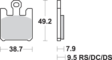SBS Ceramic Front Brake Pads 788HS