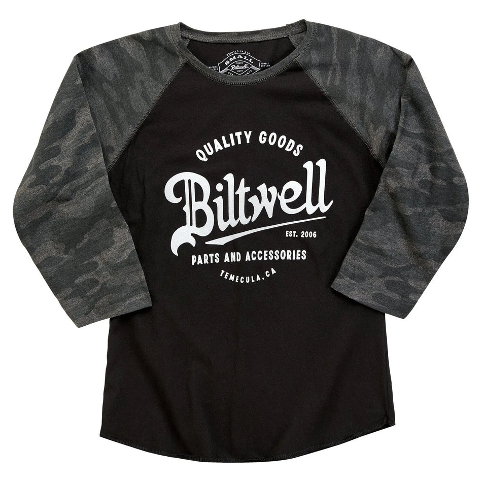 Biltwell Script Baseball Female Shirt