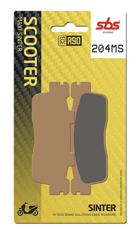 SBS Sintered Metal Front & Rear Brake Pads 204MS
