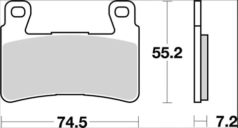 Brembo Ceramic Front Brake Pads 07HO4507