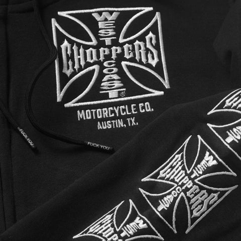West Coast Choppers Dominator Zip Hoodie Black