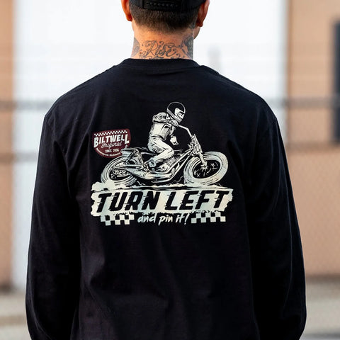 Biltwell Left Turn Long Sleeve T-Shirt Black