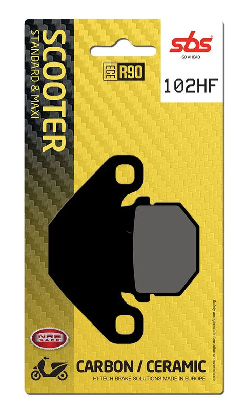 SBS Organic Front & Rear Brake Pads 102HF