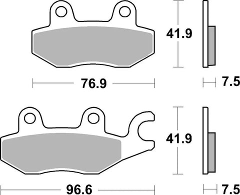 SBS Sintered Metal Front Brake Pads Kawasaki EX 400 ABS / EX 400 / Z 400 ABS 955HS