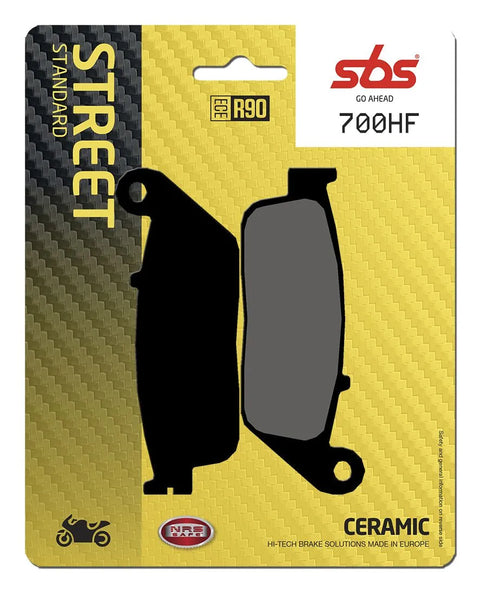 SBS Organic Front Brake Pads 700HF