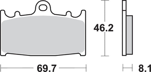 SBS Ceramic Front Brake Pads 631HS