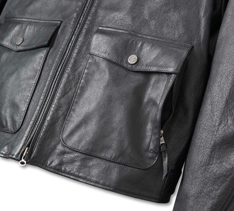 Original Harley-Davidson® Herren HD Flex Layering System Captains Lederjacke Außenschicht 98022-23VM 