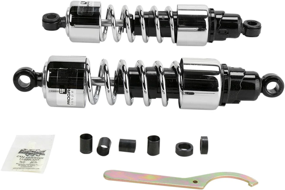 Progressive Suspension Chrome 412 Series Dual Shock 12"