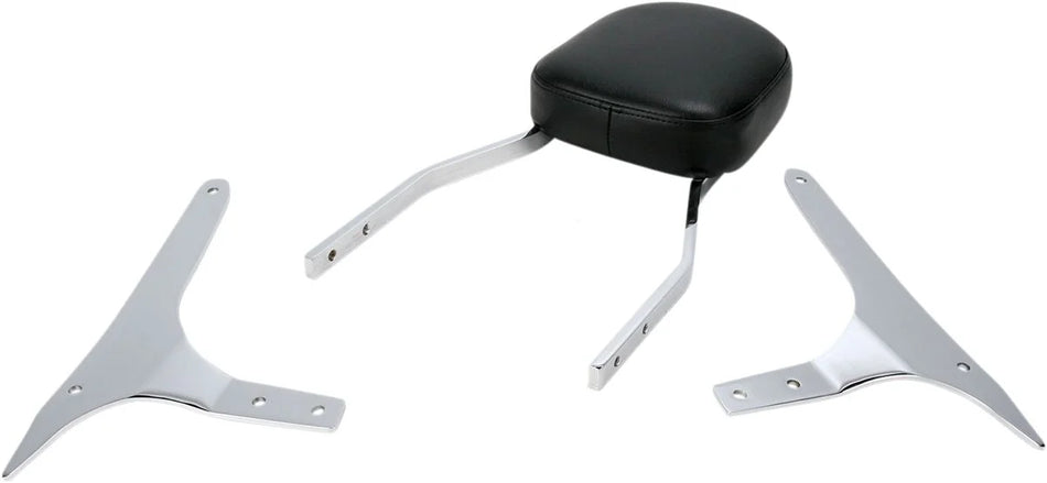 Cobra Tall Square Sissy Bar Chrome with Pad (02-5225)