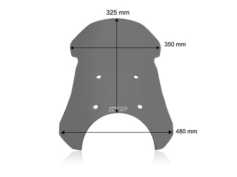 WRS Touring Windscreen Dark Smoked (RE002FS)