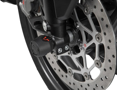SW-Motech Front Axle Slider Set Black KTM 790 Adv. / R. 890 Adv. / R