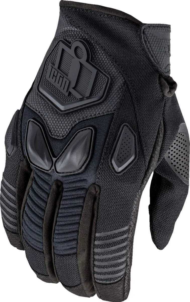 ICON Automag3 CE Textile Gloves Black