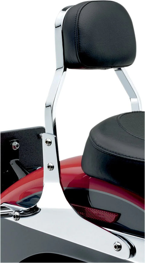 Cobra Mini Square Sissy Bar Chrome with Pad (602-1100)
