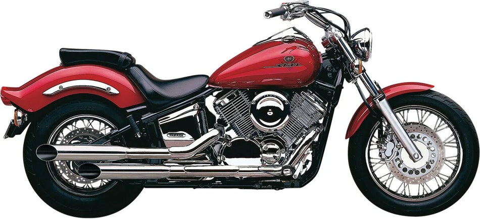 Cobra Classic Deluxe Slash Cut Exhaust System Chrome