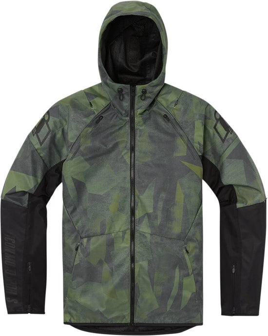ICON Airform Battlescar Textile Jacket Green
