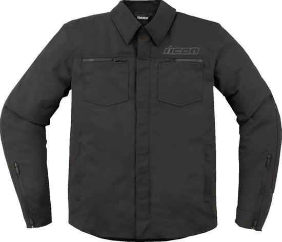 ICON Upstate Canvas CE Textile Jacket Black