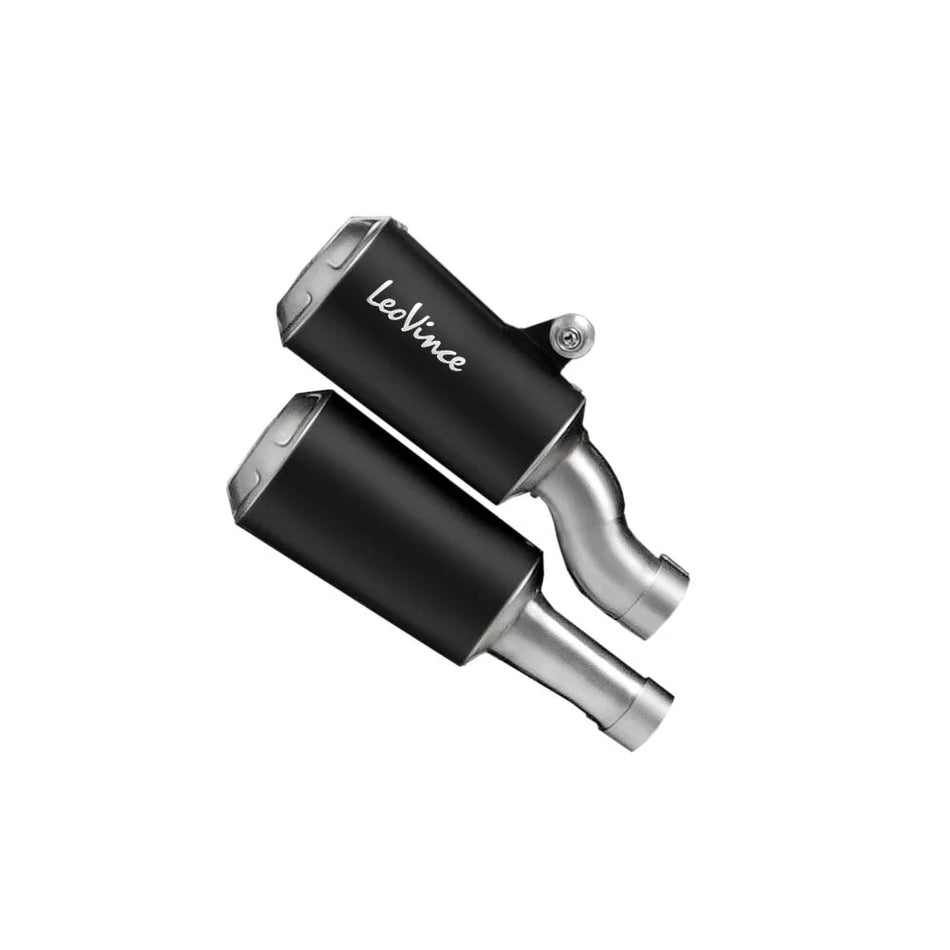 LeoVince LV-10 Dual Black Edition Slip-on Muffler SS Ece
