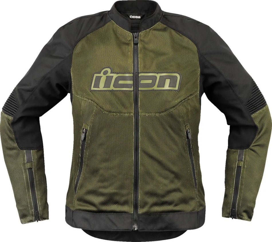 ICON Overlord 3 Mesh Women's Textile Jacket Black/Green