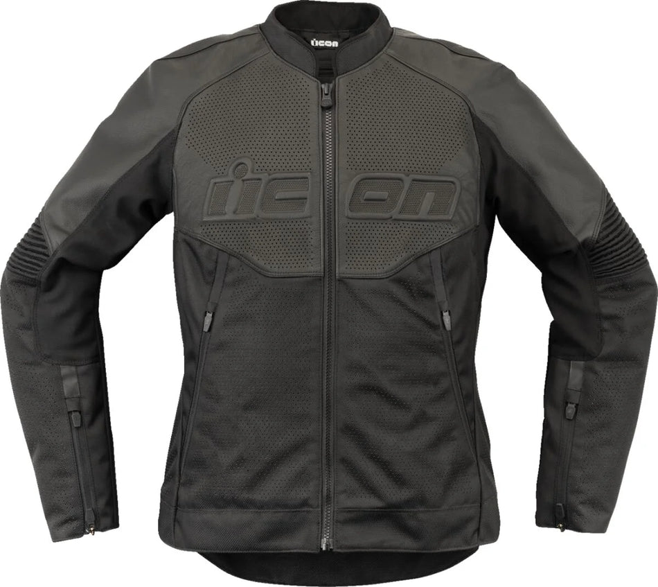 ICON Overlord 3 Women's Leather Jacket Black