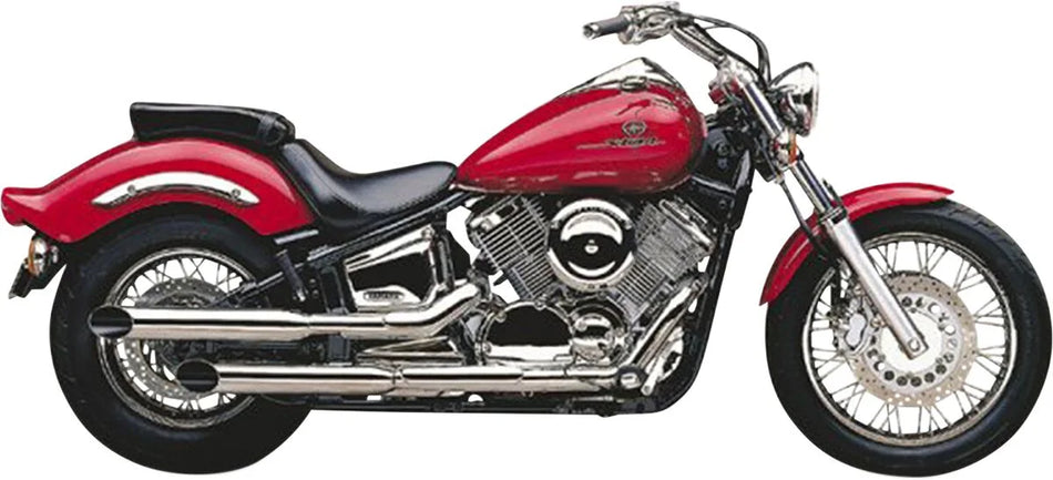 Cobra Slip-on Muffler Chrome with Slash Cut Tip (2167SC)