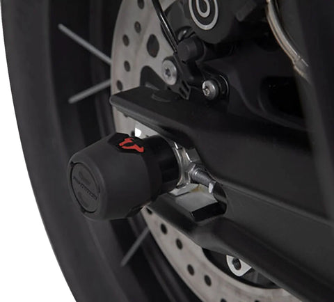 SW-Motech Rear Axle Slider Set Black Triumph Tiger 800 / 900