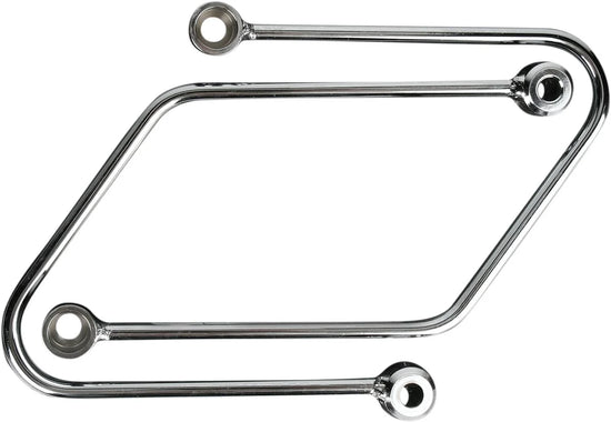 Cobra Saddlebag Support Brackets Chrome (02-6116)