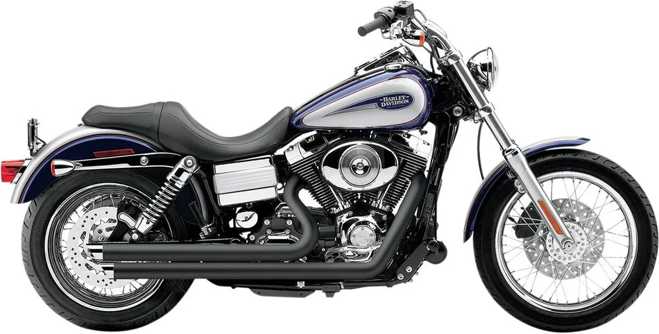 Cobra Speedster Slash Down Exhaust Black with PowerPort (6858B)