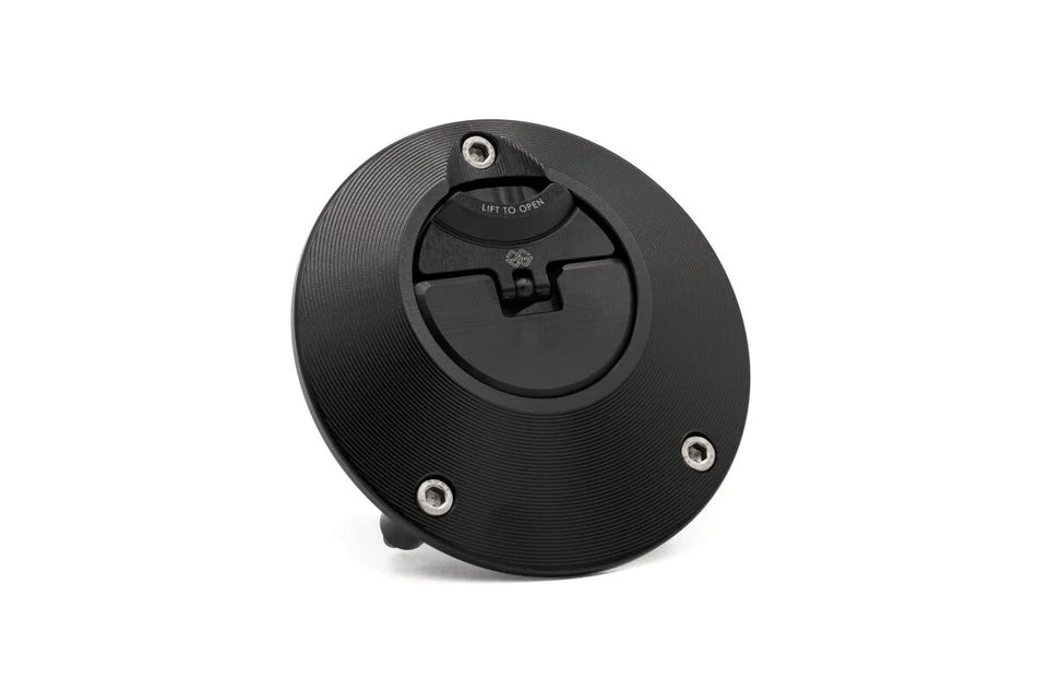Gilles Tooling FCAP2 Motorcycle Quick-Release Fuel Cap Black (FCAP2-B009-B)