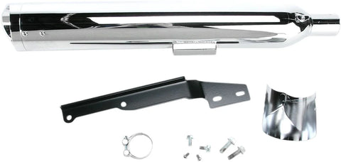 Cobra 4" Scalloped Slip-on Mufflers Chrome (2270)