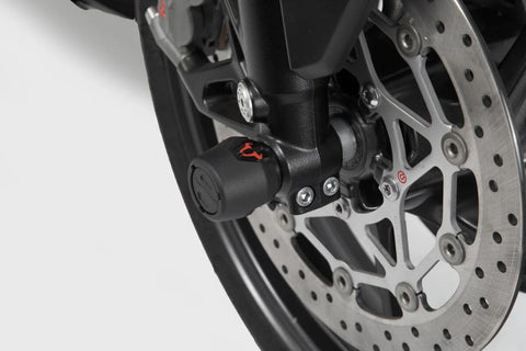 SW-Motech Front Axle Slider Set Black Suzuki GSX-S1000 / F (15-).
