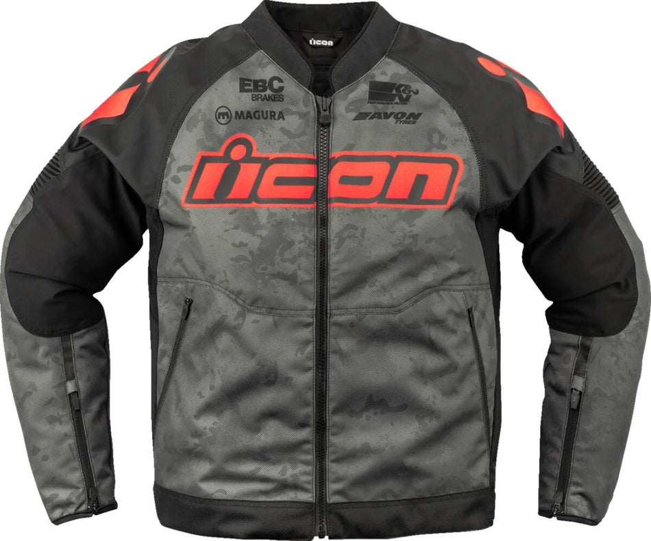 ICON Overlord 3 Magnacross Textile Jacket Black/Dark Grey