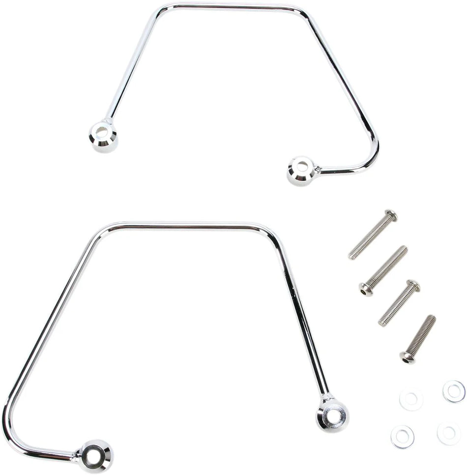 Cobra Saddlebag Supports Chrome (02-6270)