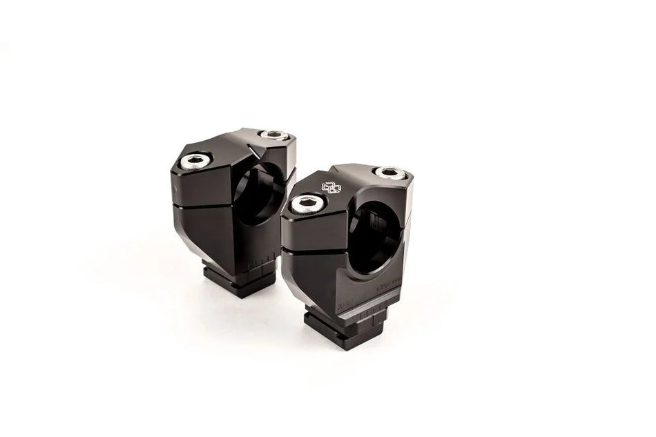 Gilles Tooling 2DGT Adjustable Motorcycle Handlebar Risers Black (2DGT-09-24-B)