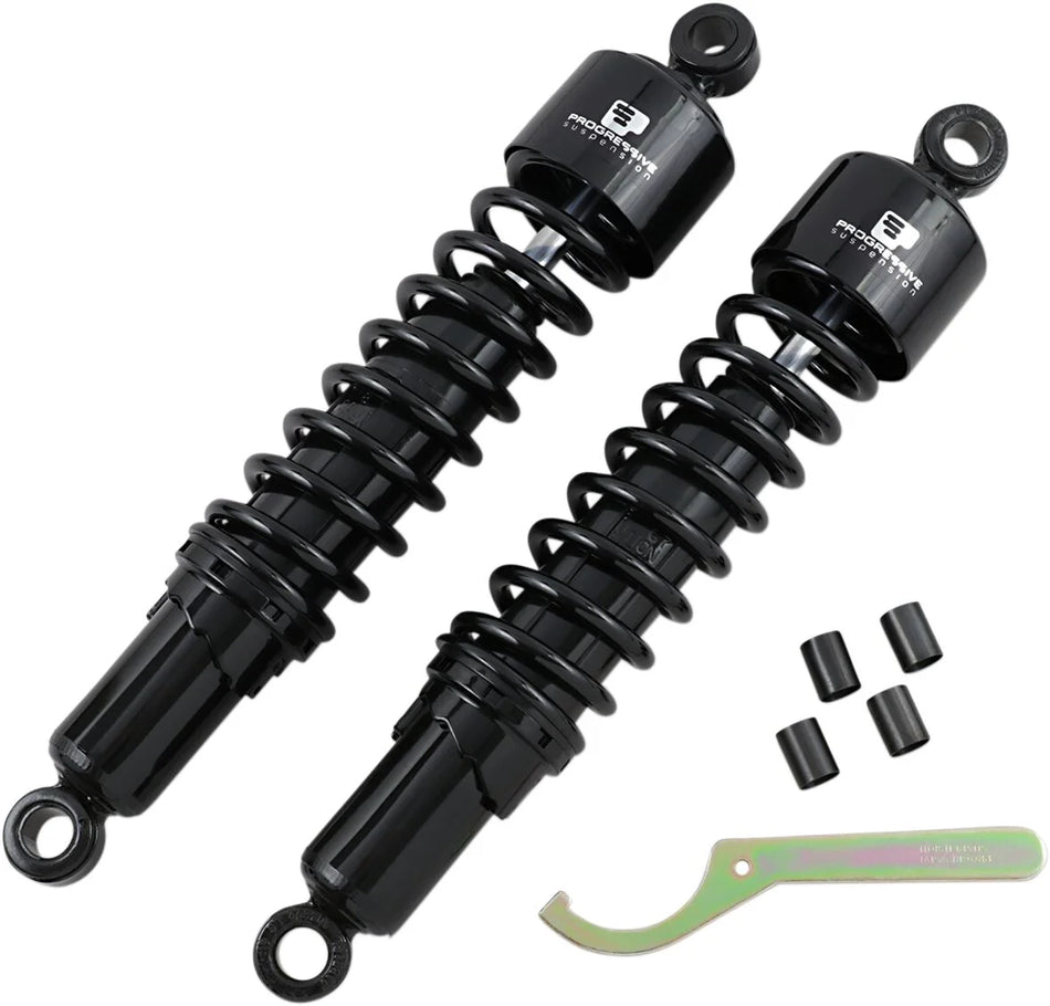 Progressive Suspension 412 Series Heavy-Duty Shocks Black 14.25"