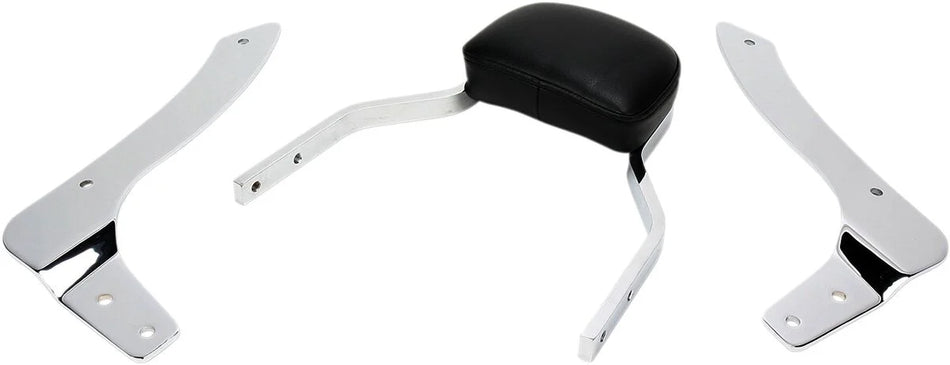 Cobra Mini Square Sissy Bar Chrome with Pad (02-4825)