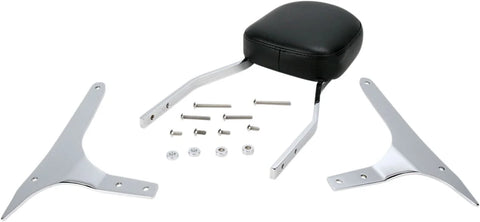Cobra Tall Square Sissy Bar Chrome with Pad (02-5225)