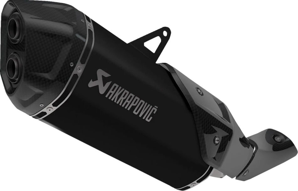 Akrapovic Slip-on Line Muffler Black Titanium Carbon End Cap Honda Africa Twin