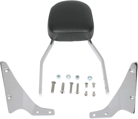 Cobra Tall Square Sissy Bar Chrome with Pad (02-5150)