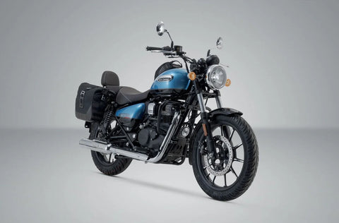 SW-Motech Legend Gear LC2 Side Bag System Black Edition — Royal Enfield Meteor