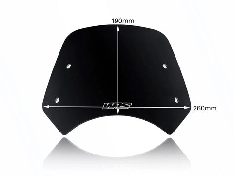 WRS Sport Windscreen Gloss Black (BE006NL)
