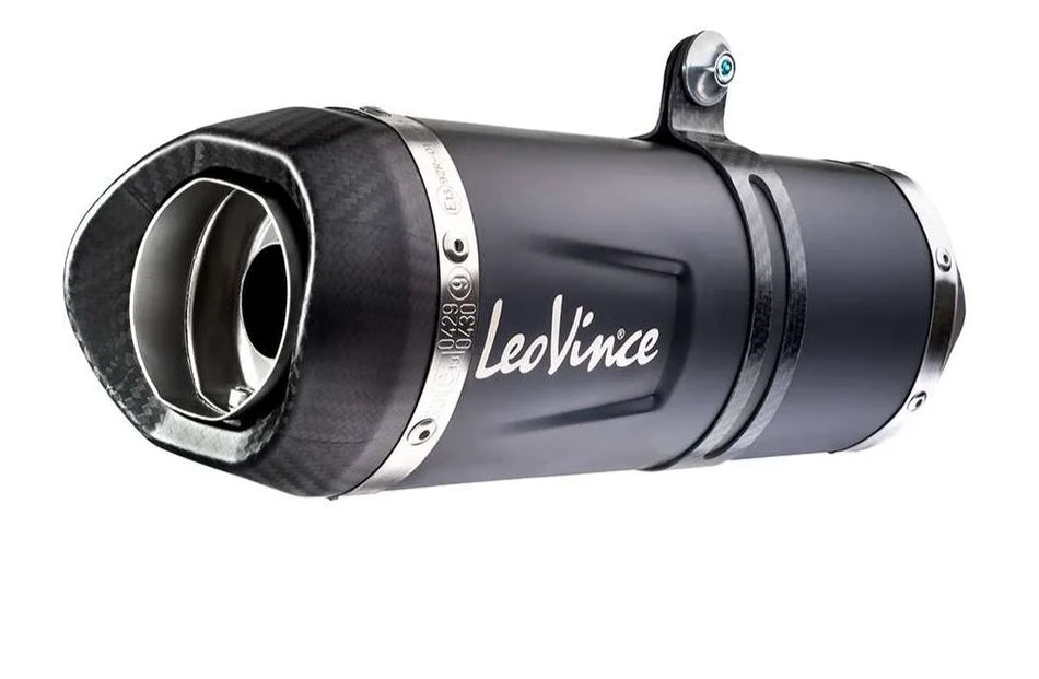 LeoVince LV One EVO Black Edition Stainless Steel Exhaust System with CAT Yamaha (14360EBK)