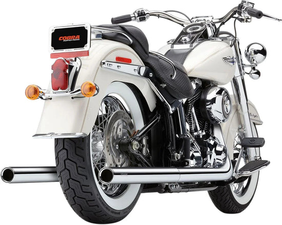 Cobra True Duals Exhaust System Chrome with Billet Tips (6985)