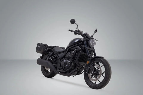 SW-Motech Legend Gear LC1 & LC 2 Side Bag System Brown Edition — Honda Rebel
