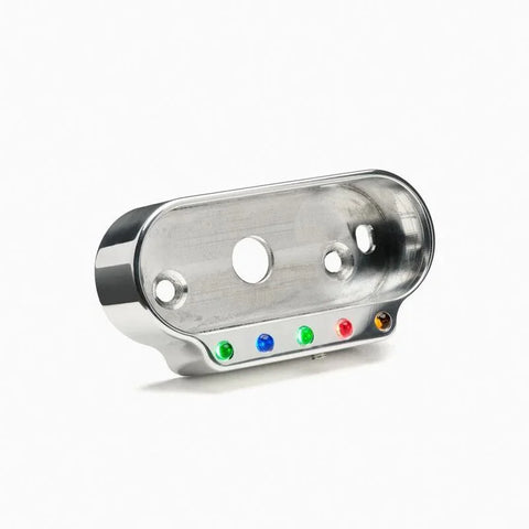 Motogadget motoscope mini Handlebar Bracket Frame Polished with Indicator Lights