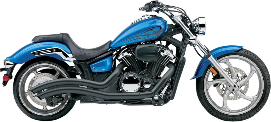 Cobra Speedster Swept Exhaust Black with O2 Sensor Bungs (2230B)