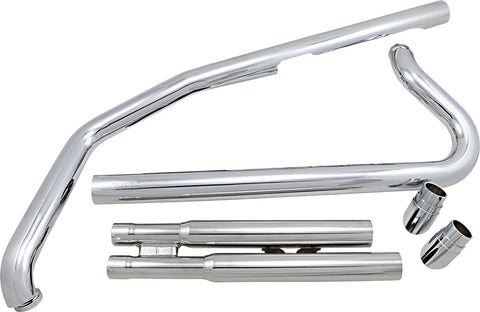 Cobra Slash Down Hot Rod Speedster Exhaust Chrome (4823)